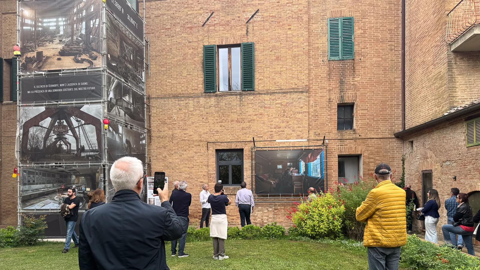 At the exhibition with Pierpaolo Mittica